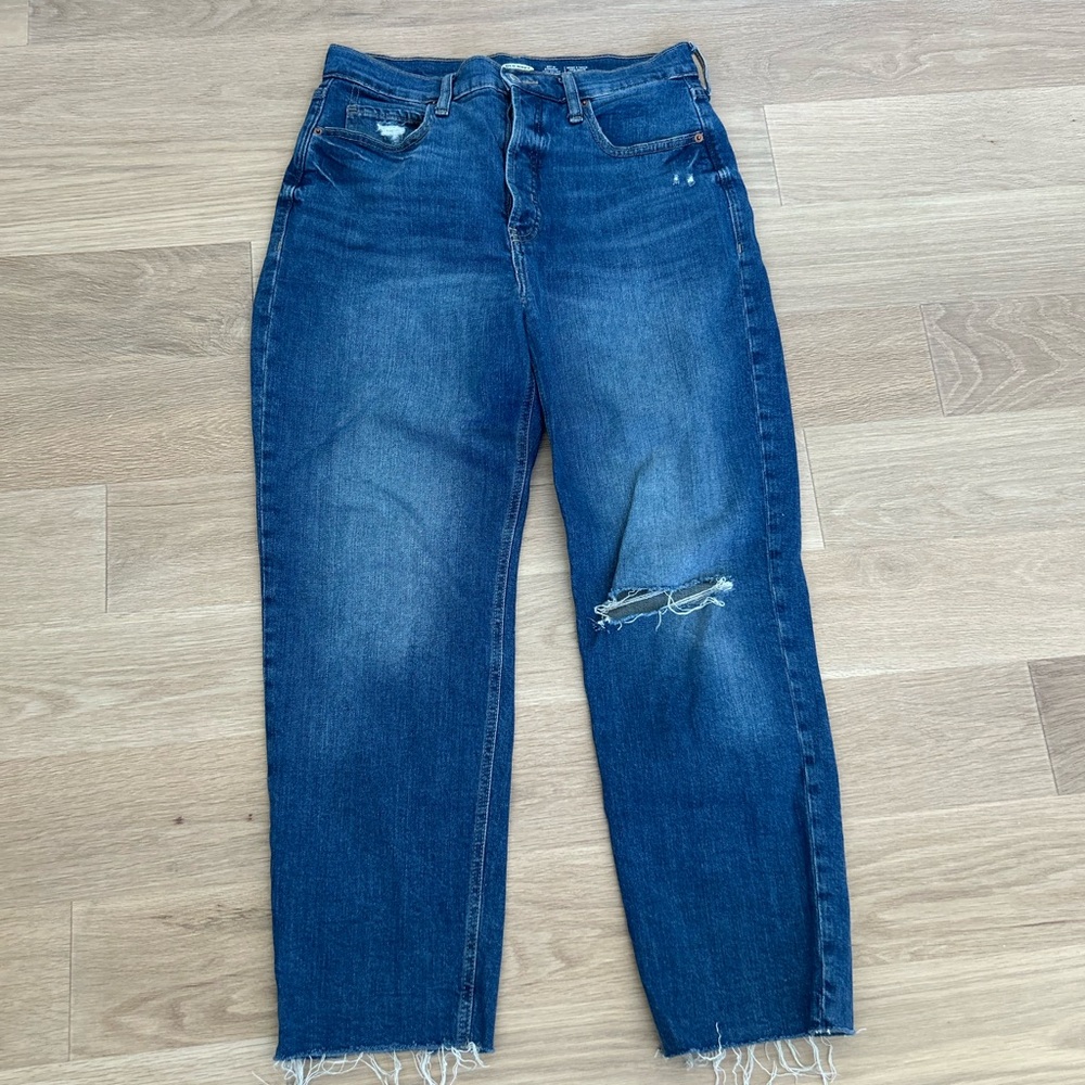 OLD NAVY SKI-HI STRAIGHT EXTRA HIGH RISE
